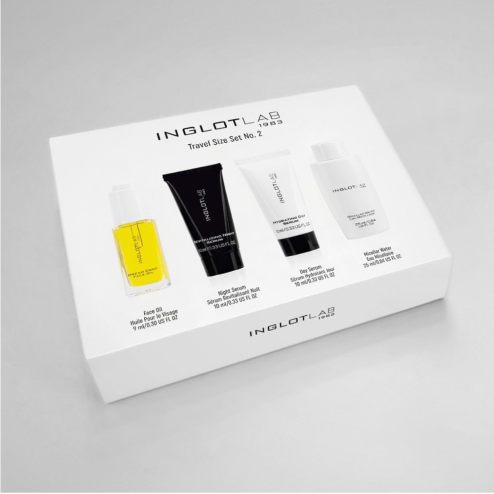 Inglot Lab travel size skincare products New!